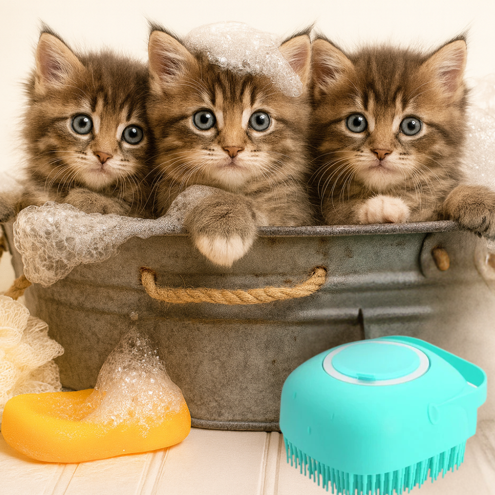 Massageborste för Husdjursbad