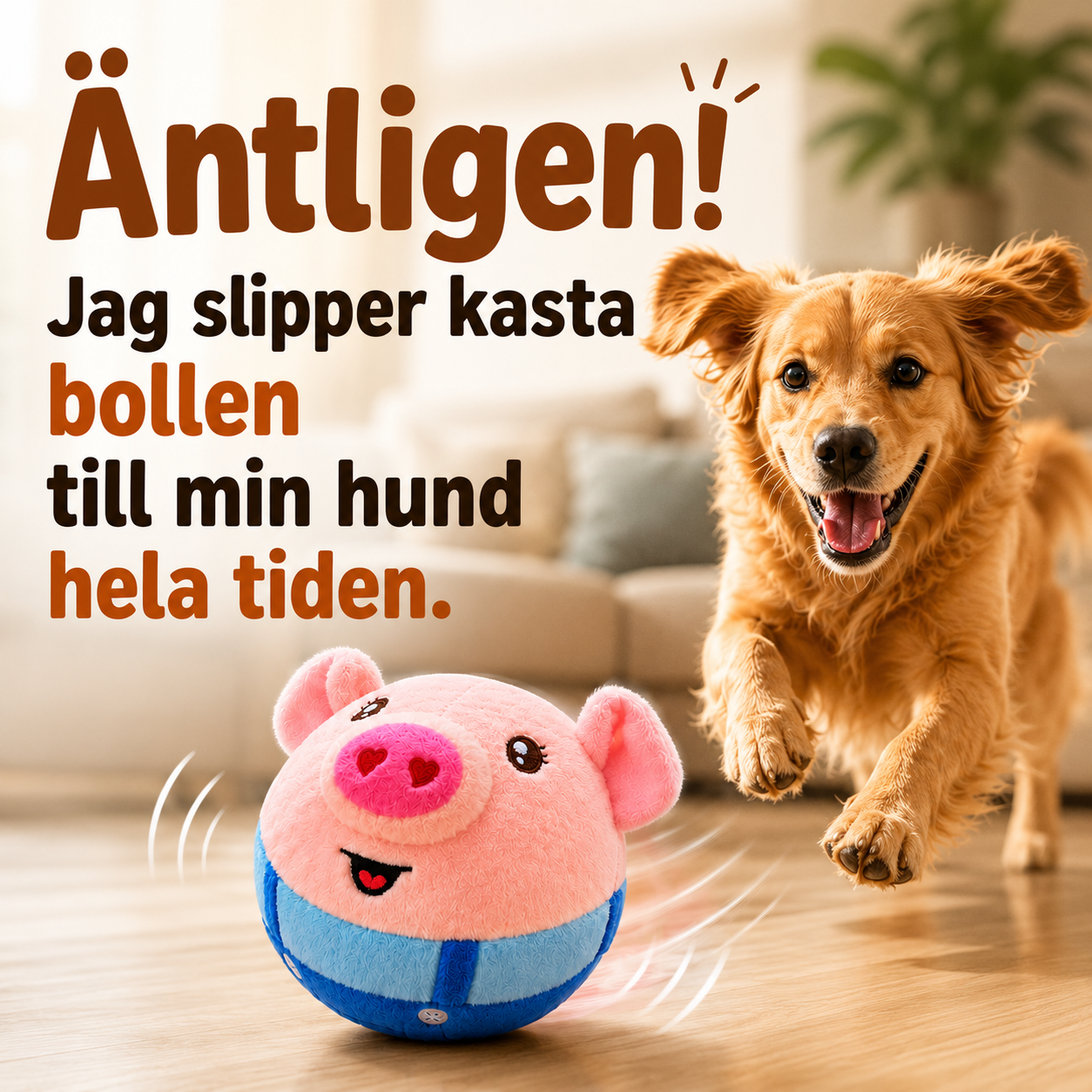 BounceBuddy™ – Leksaken Som Studsar, Härmar Djur & Leker Tillbaka