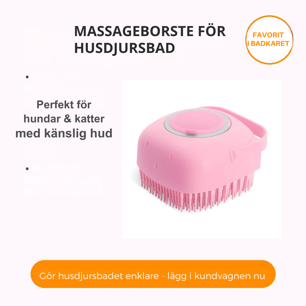 Massageborste för Husdjursbad