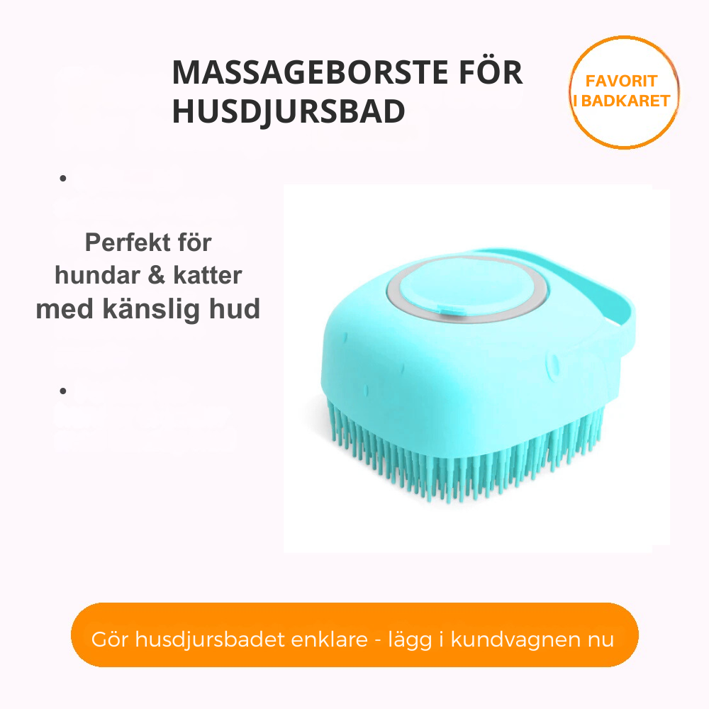 Massageborste för Husdjursbad